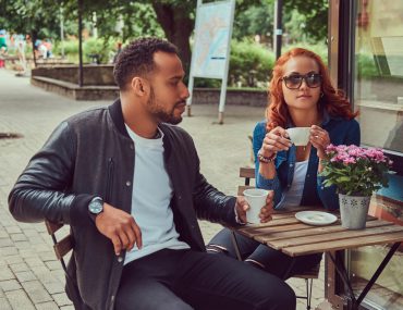 A man and woman on a date