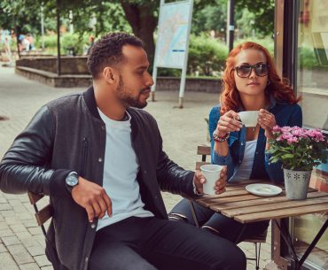 A man and woman on a date