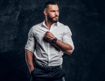 Man wearing white shirt