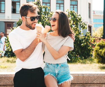 Killeen Hookup | Where to Pick Up and Date Girls in Killeen Young couple having cone ice-cream