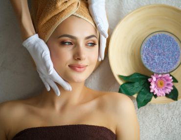 Young woman getting a spa treatment