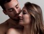 Naked couple kissing each other